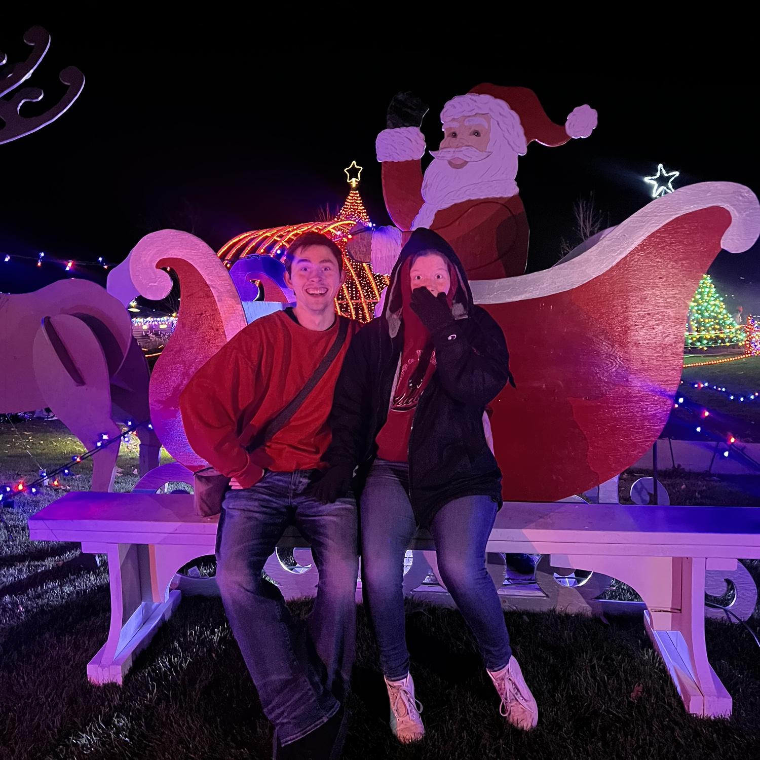 There was a hidden child in the sleigh