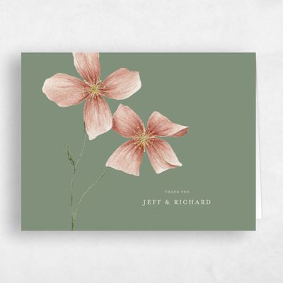 Sage, Green Wedding Thank You - Findley Classic