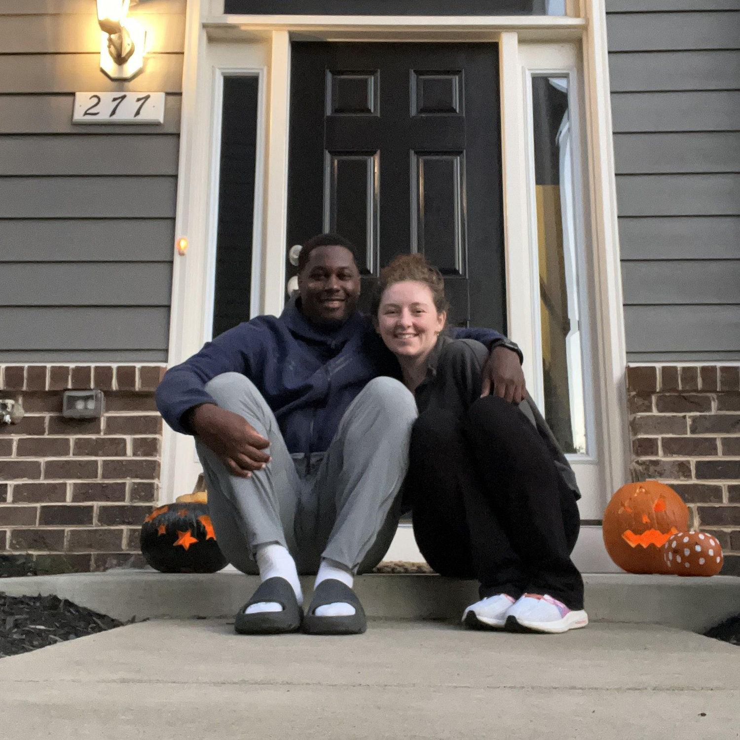 Carved pumpkin for Halloween!