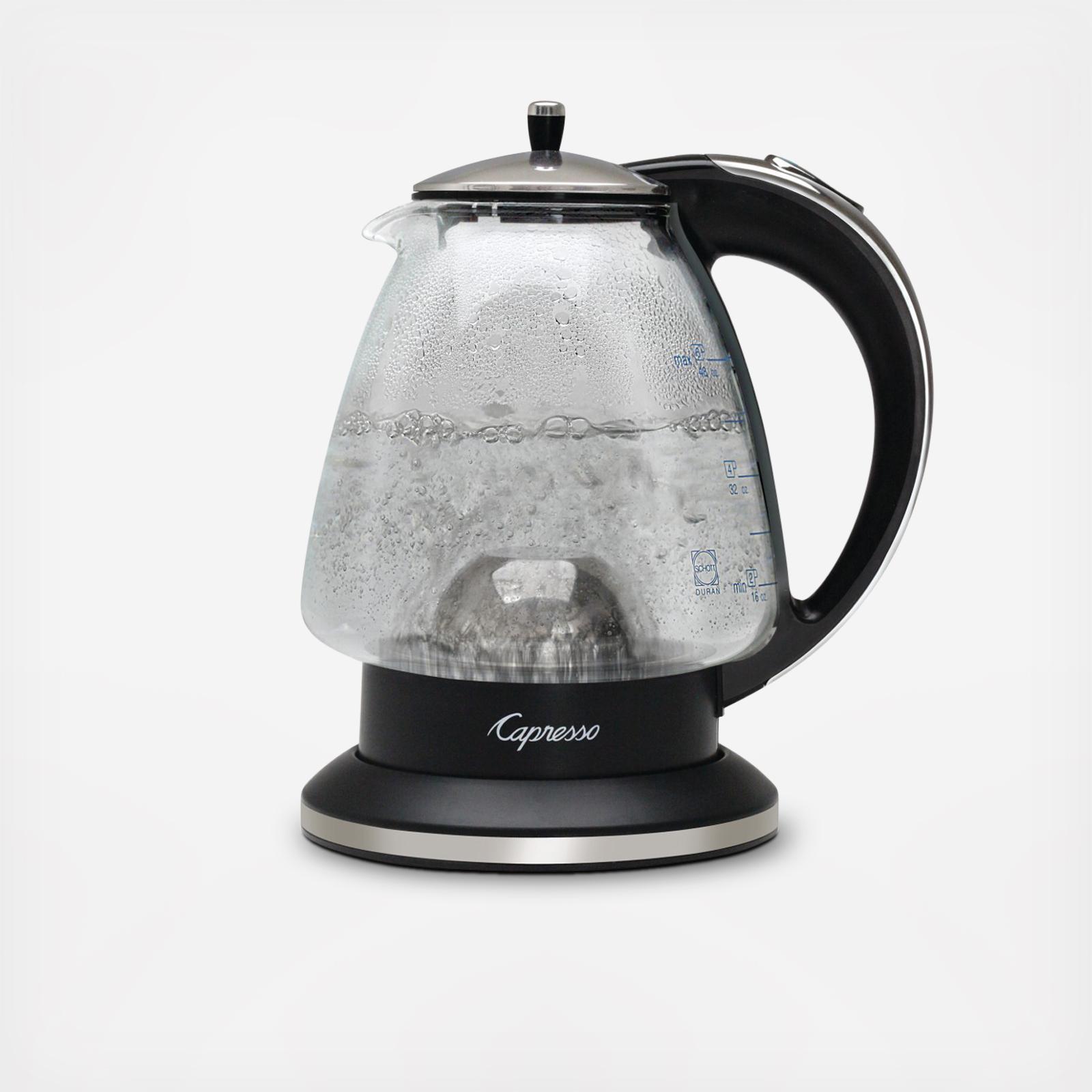Capresso, H2O Glass Water Kettle | Zola (未使用･未開封品)Capresso H2O Plus Water Kettle, Matte Silver, 48-Ounce by Capresso