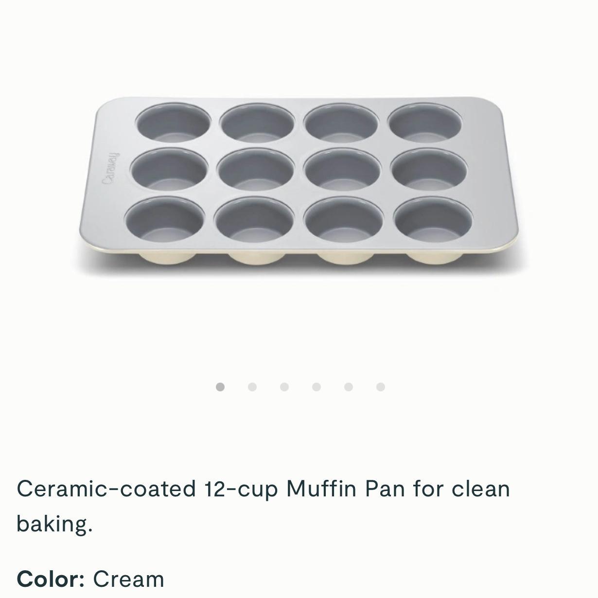 Caraway Muffin Pan (Color: Cream)