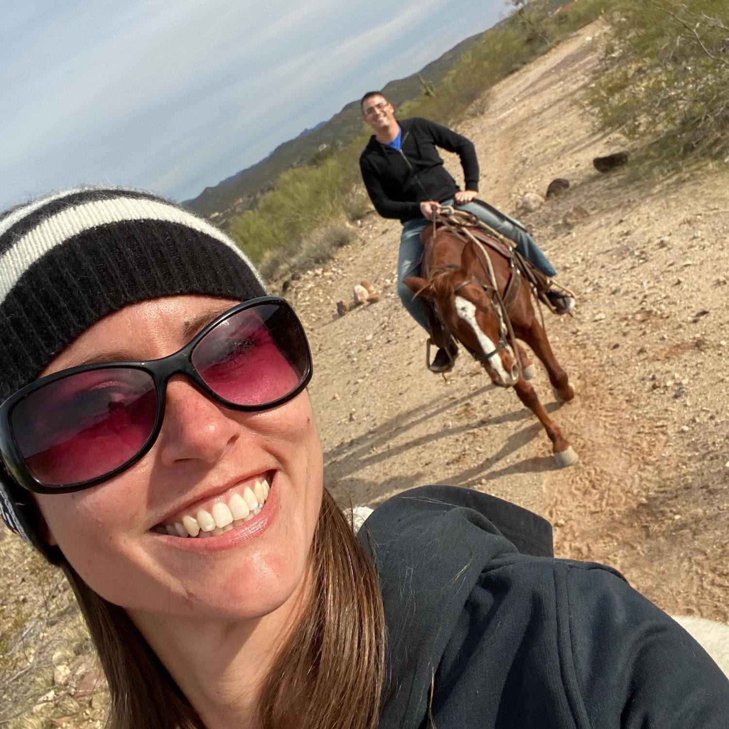 Horseback riding in Arizona.