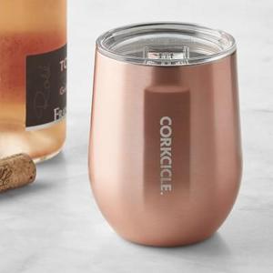 Corkcicle Insulated Stemless Wine Glass, Copper