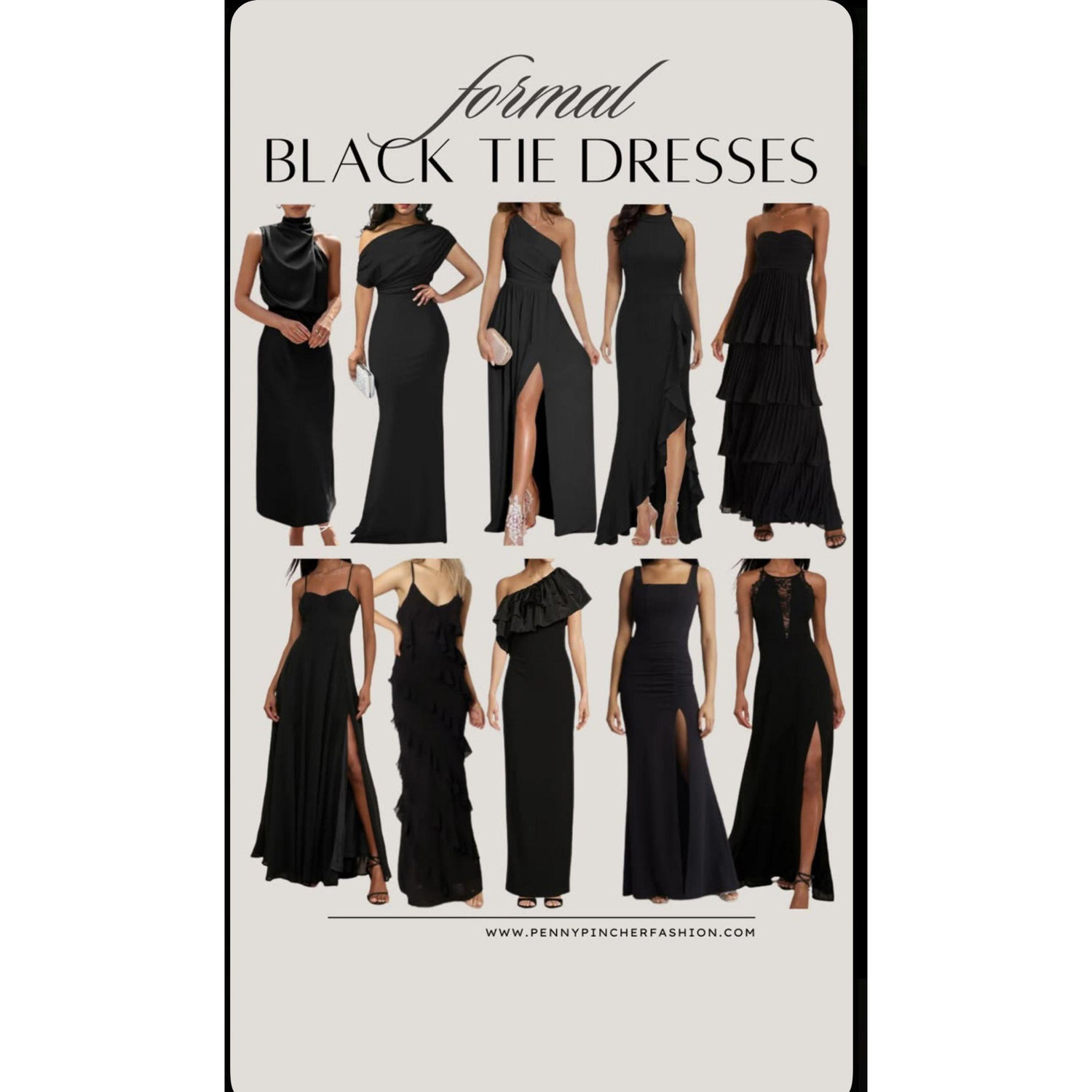 formal all black attire dress code