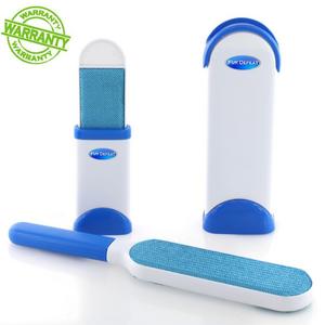 GenLed Pet Fur & Lint Remover with Self-Cleaning Base - Double-Sided Brush Removes from Clothes & Furniture