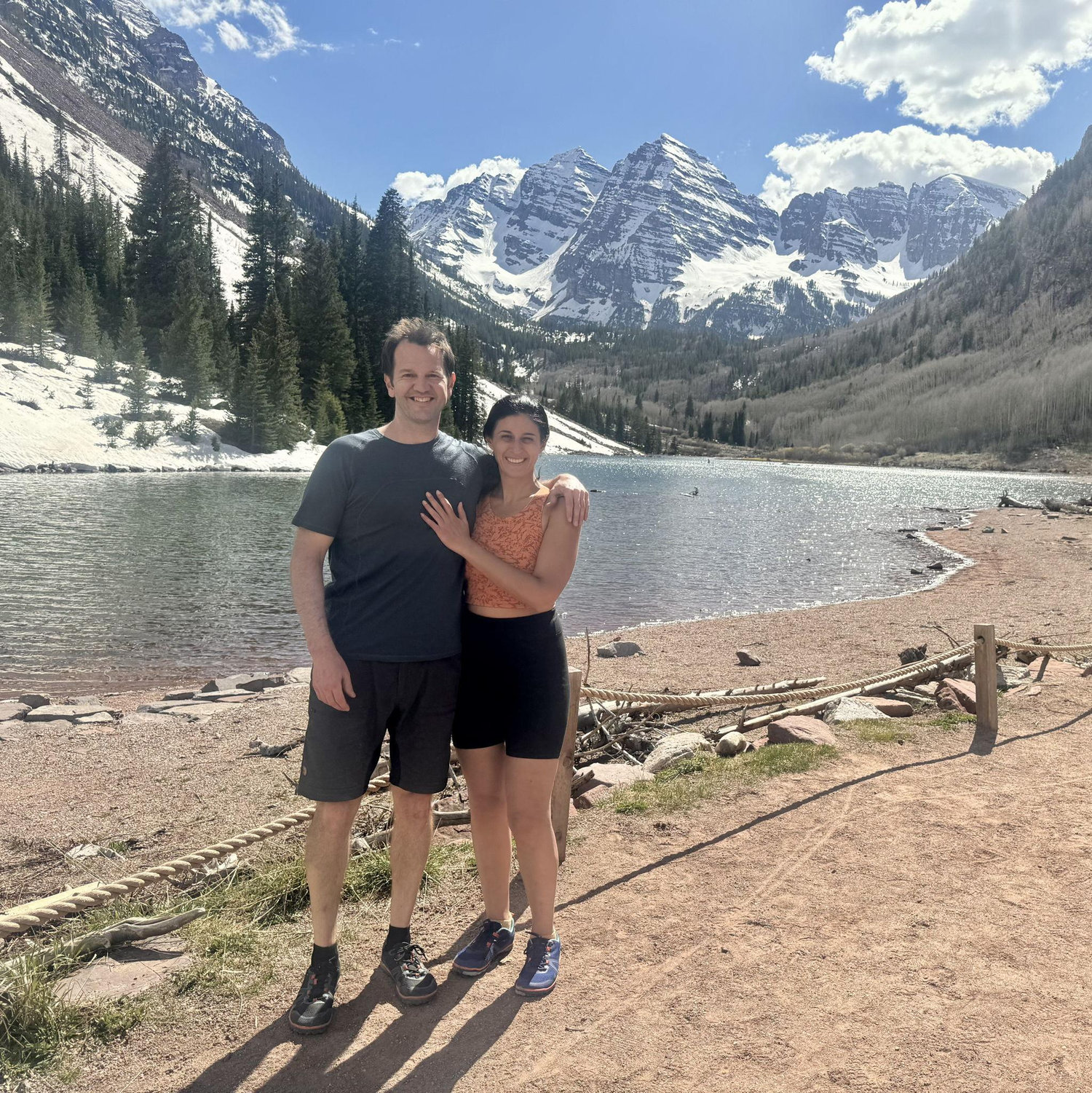A magical adventure day for Bret's birthday weekend! We rode e-bikes from Aspen, CO to the iconic Maroon Bells - absolutely stunning!