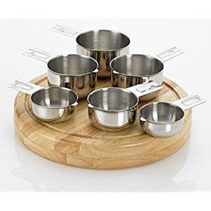 Measuring Cups Stainless Steel 6 Piece Stackable Set by KitchenMade