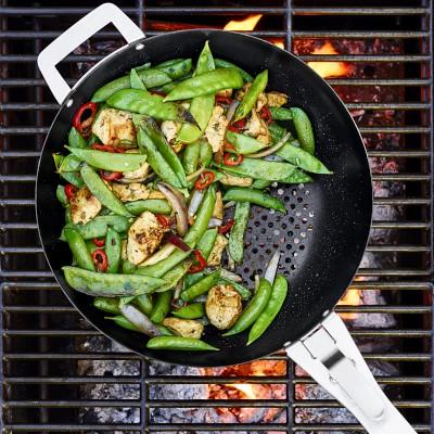 Williams Sonoma High Heat Nonstick Grill Wok