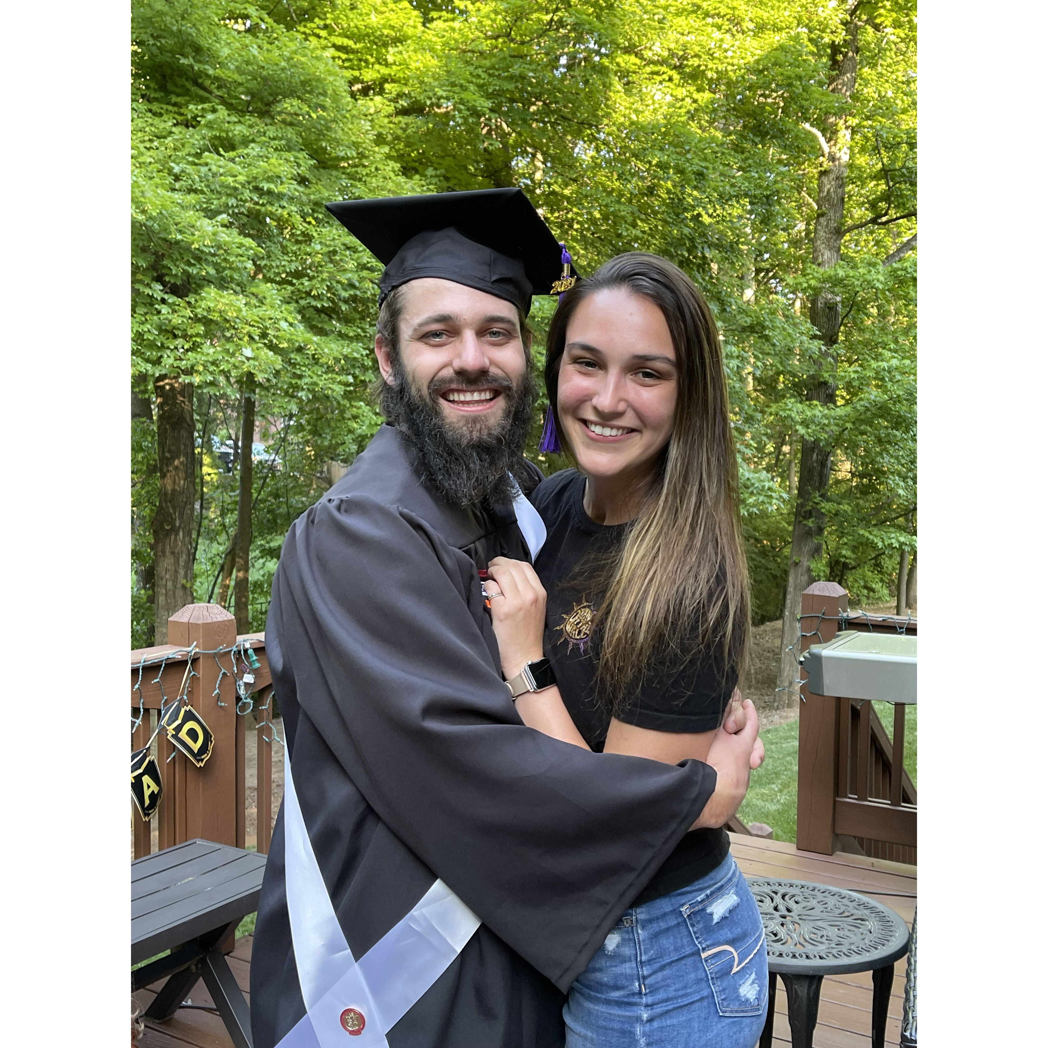 May 2021 -- Grant's graduation from VT!
