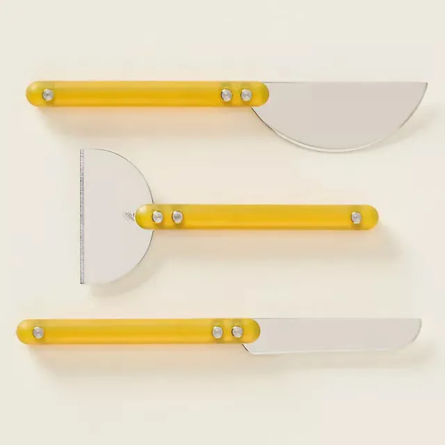 Holcomb Studio Wedge Cheese Knives, Set of 3