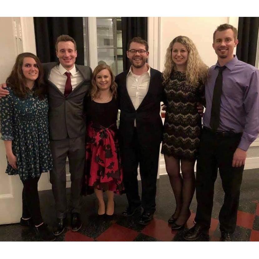 All gussied up for the Alps Christmas Party 2018.