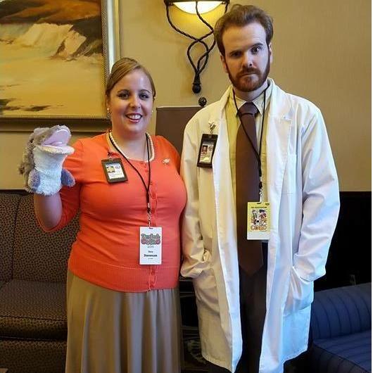 Cosplaying Pam & Krieger from the animated series "Archer"