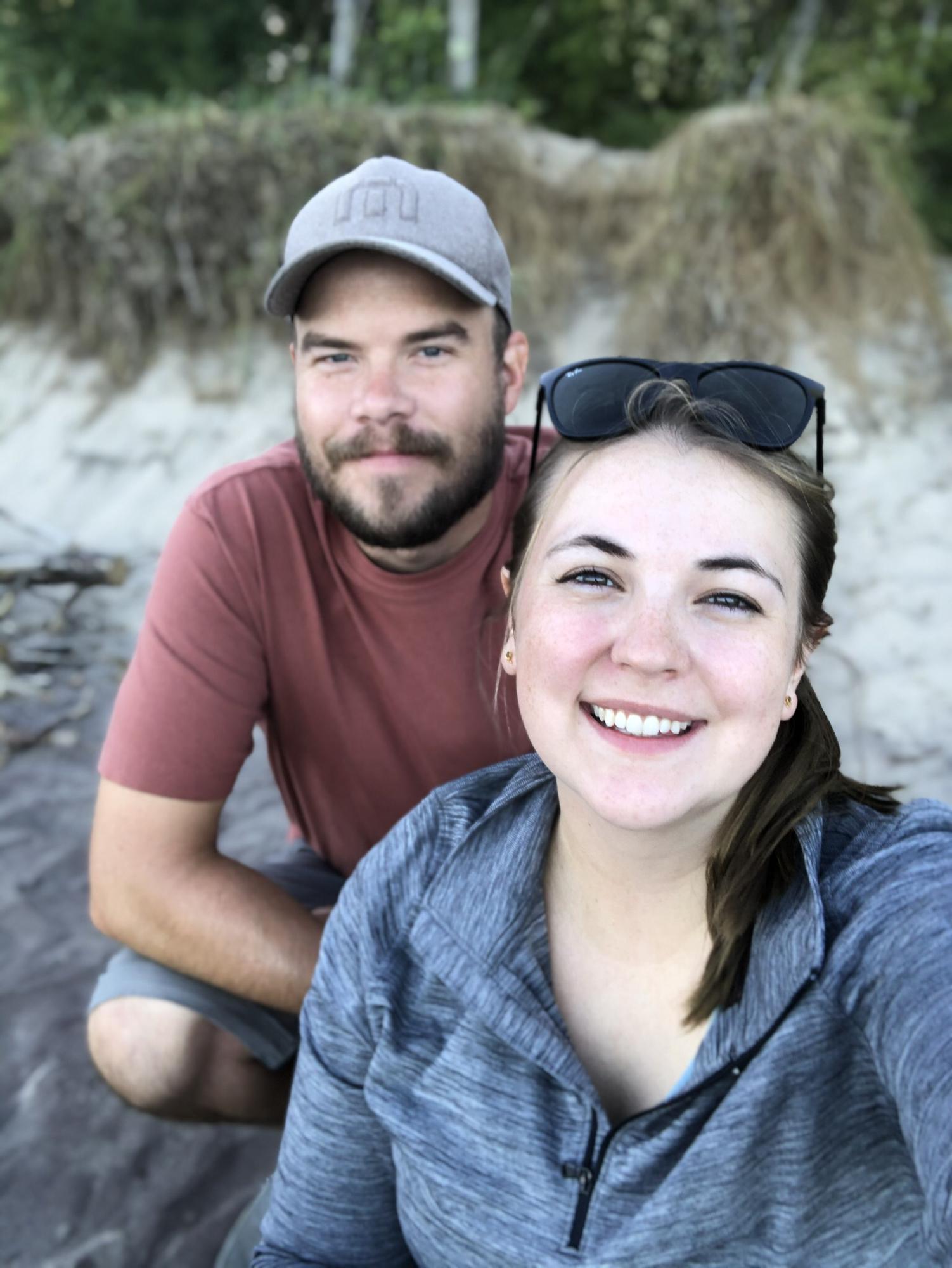 Tia's 25th birthday; we camped at Kohler-Andrae State Park