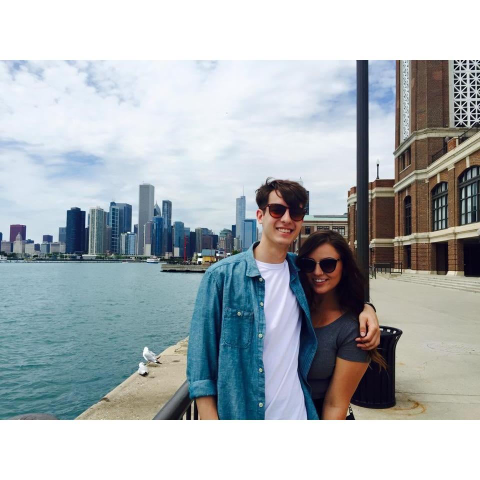 Our first trip together to Chicago for a music festival in 2015.