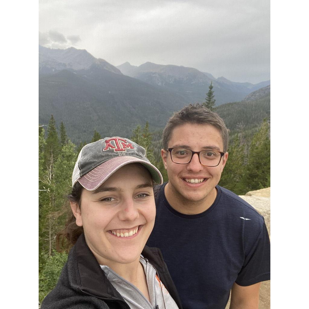 Our first national park visit together to Rocky Mountain National Park in 2022