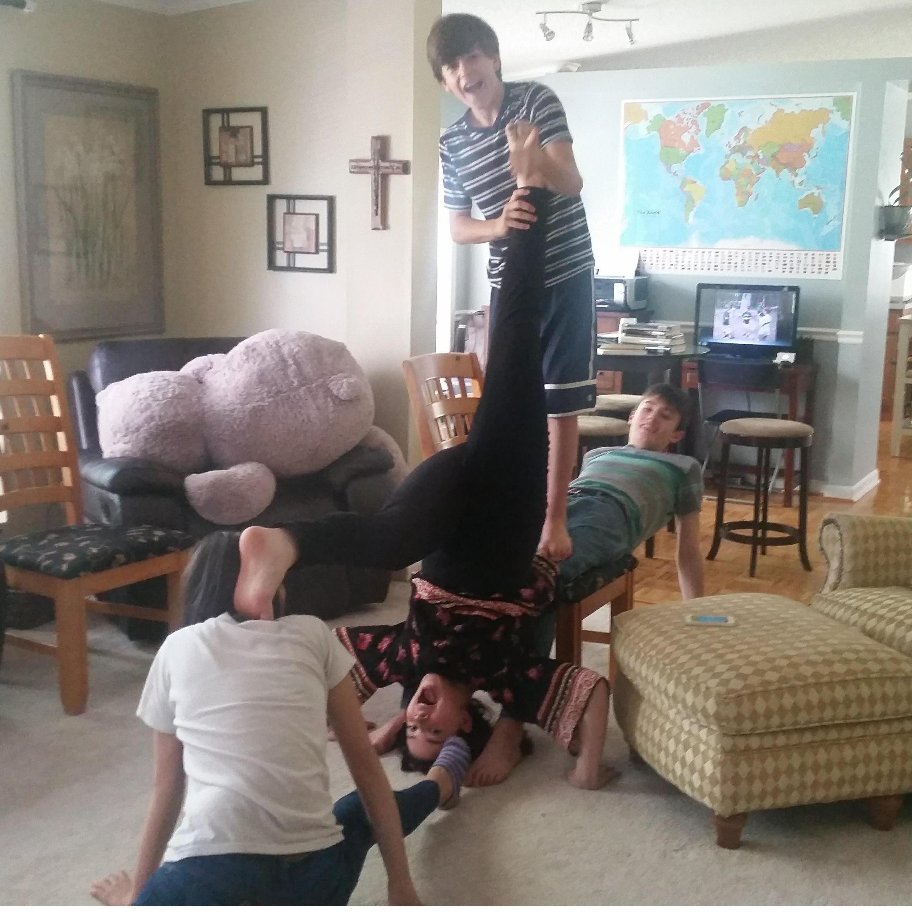 Friendship yoga in middle school