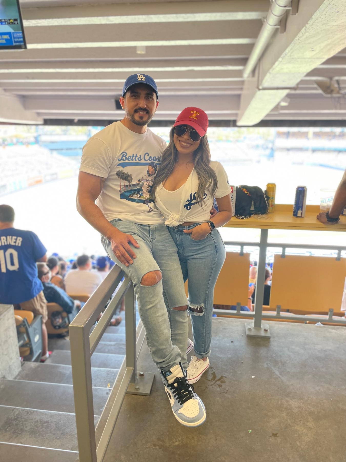 A couple that roots for the Dodgers, stays at Dodgers’ games 💙⚾️