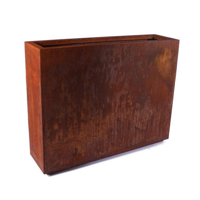 Veradek Metallic Series Corten Steel Medium Span Planter, 30-Inch Height by 10-Inch Width by 38-Inch Length, Rust (SPANVMEDCS)