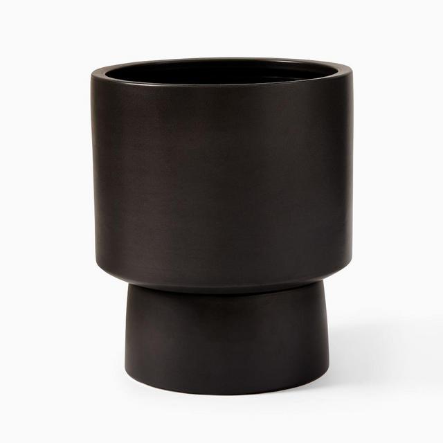 Bishop Floor Planter, Large, Black