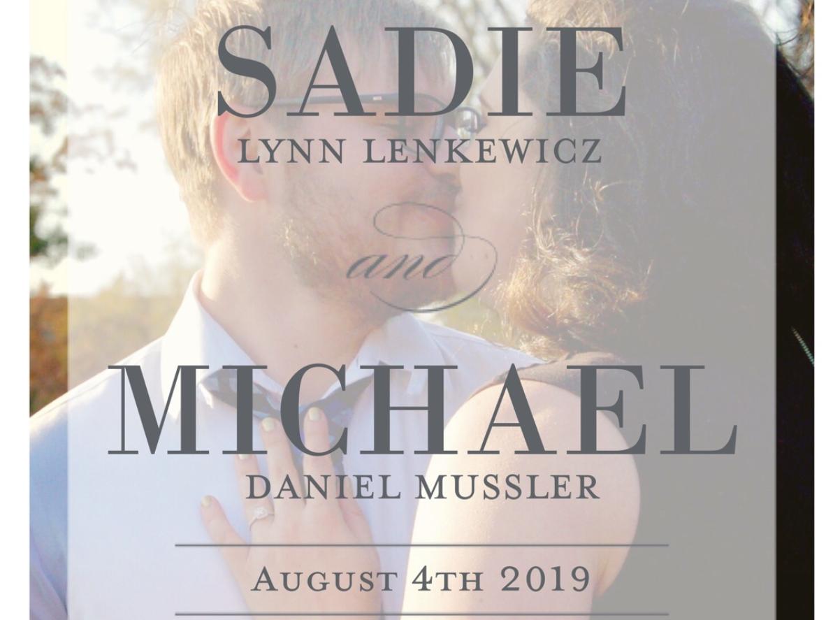 The Wedding Website of Sadie Lenkewicz and Michael Mussler