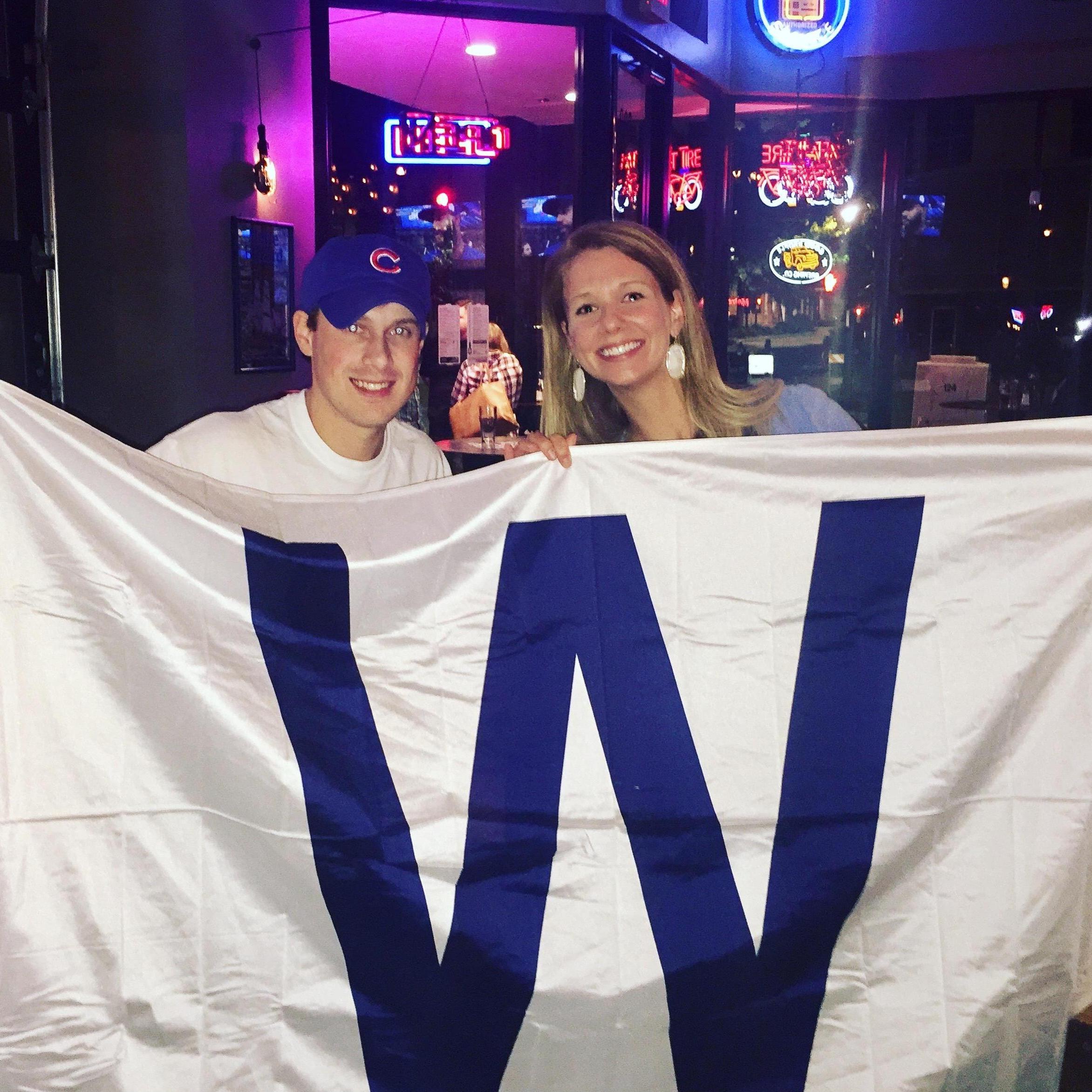 #FlyTheW after the Cubs won the World Series