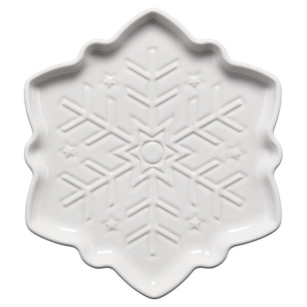 Snowflake Shaped Plate 9 Inch