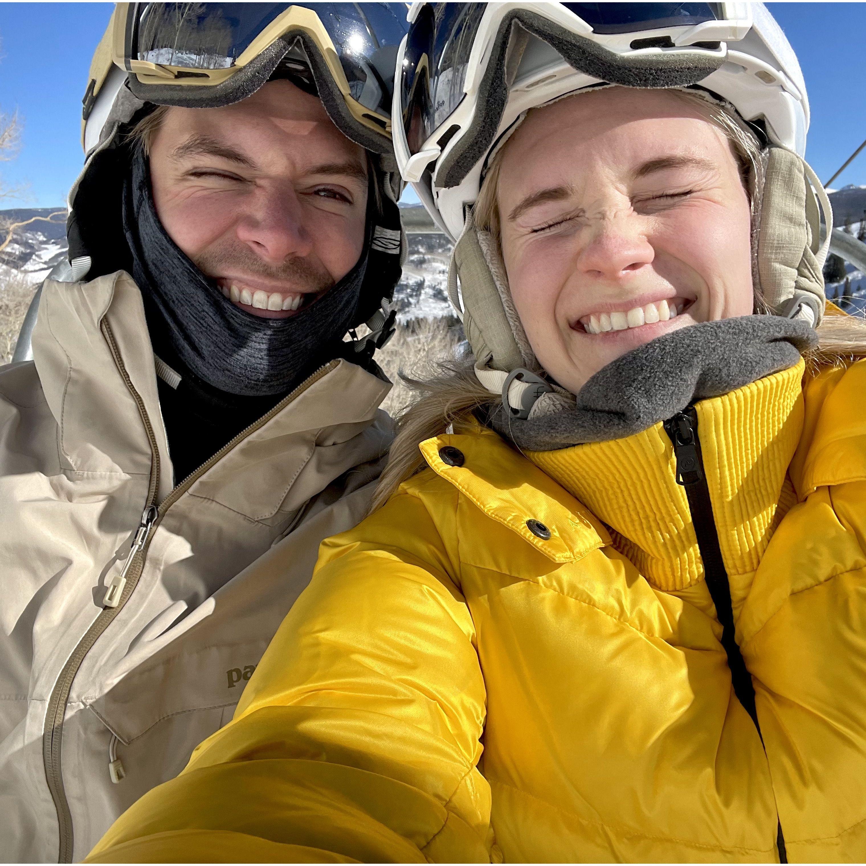 Squinty ski days