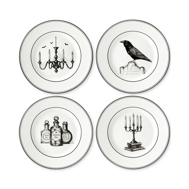 Lenox Vintage Halloween Dessert Plates, Set of 4