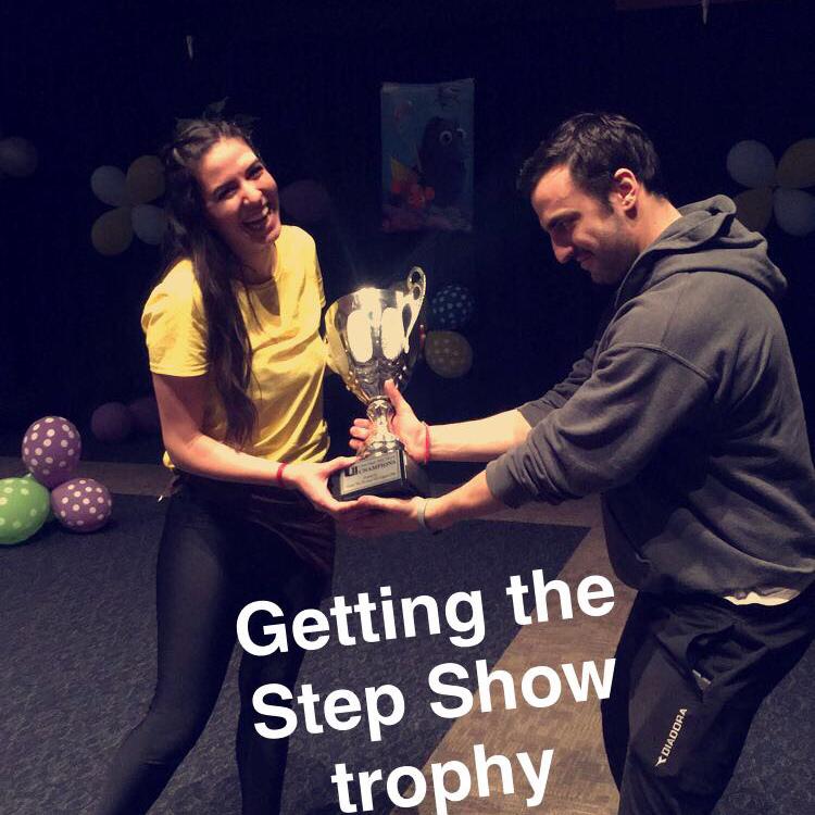 Maria's choreography wins the USU Step Show, finally dethroning Alex's fraternity - 2017