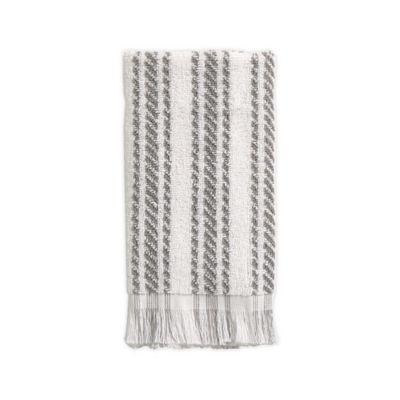 Bee & Willow™ Home Tilden Stripe Tip Towel in Grey