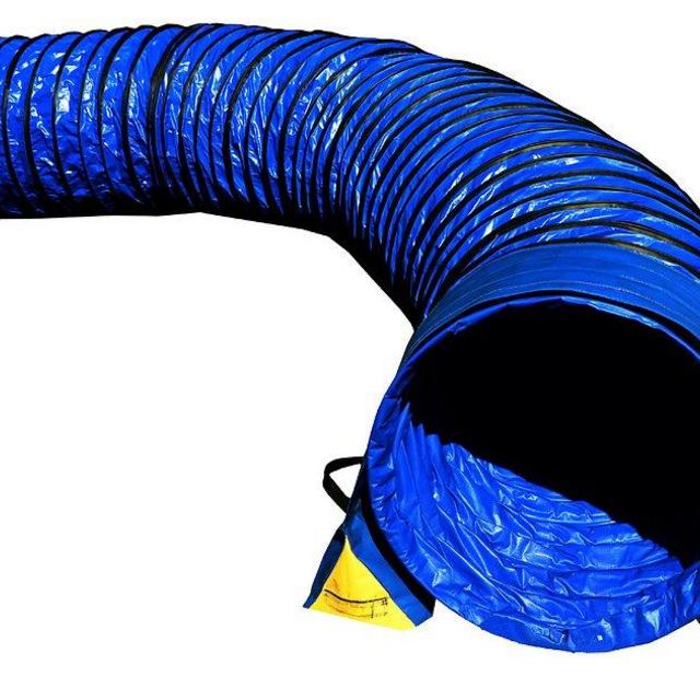 Cool Runners Agility Lightweight PVC Dog Training Tunnel with Tunnel Bags, 15-ft