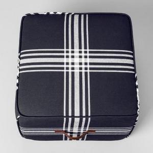 Plaid Pouf - Midnight Blue - Hearth & Hand™ with Magnolia