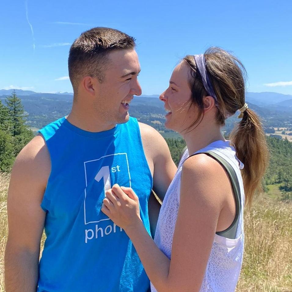 Hiking our special spot at Mt Pisgah. 
