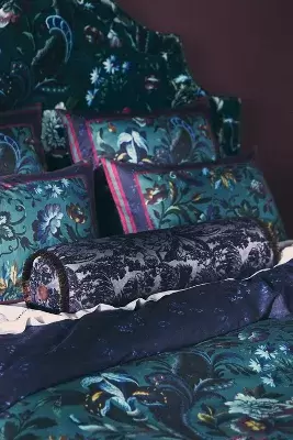 House of Hackney Pampas Fringed Velvet Pillow
