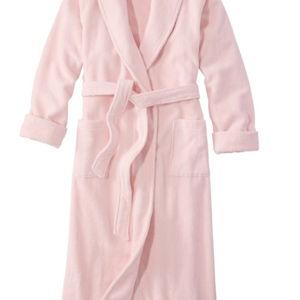 Women's Soft Plush Terry Robe - pink, petite medium
