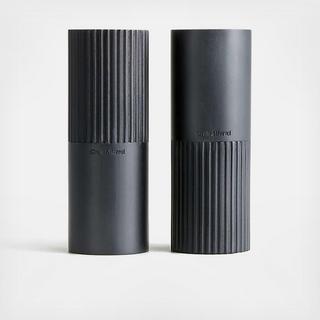 Hanno Fluted Wooden Salt & Pepper Shaker Set