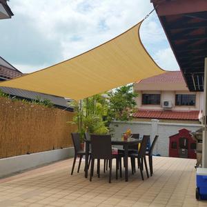 Belle Dura 10' x 13' Sun Shade Sails Canopy Rectangle Sand, 185GSM Shade Sail UV Block for Patio Garden Outdoor Facility and Activities