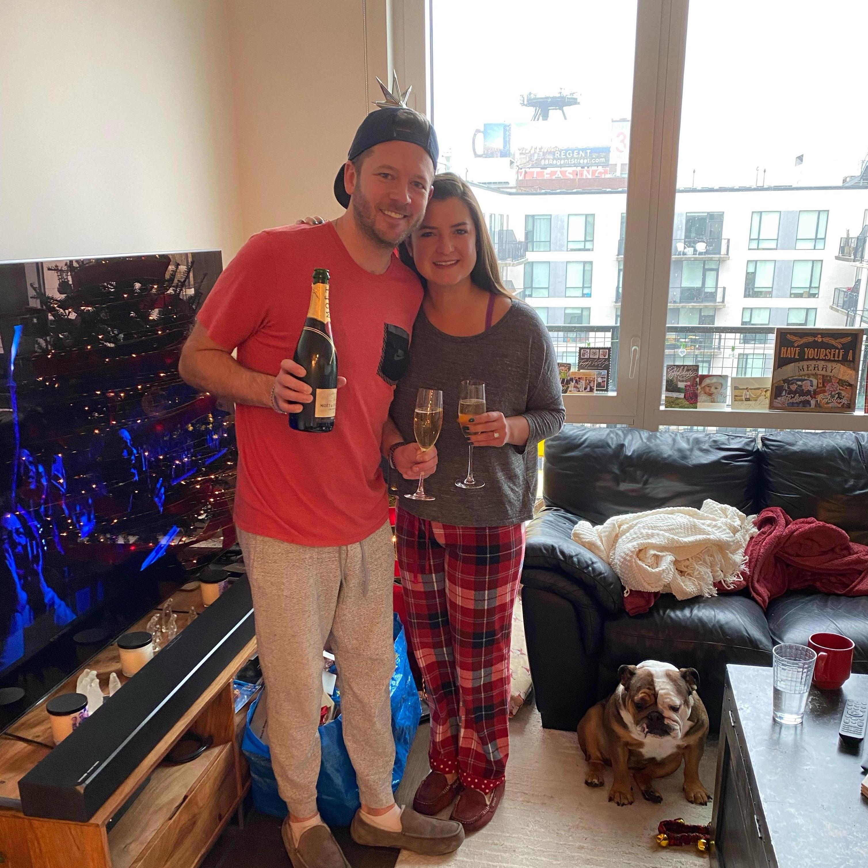 Celebrating our first Christmas engaged!