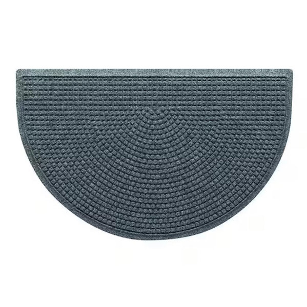 Bungalow Flooring Waterhog Half Round Doormat - Bluestone