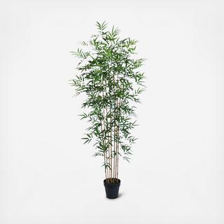 Large Potted Faux Bamboo Plant