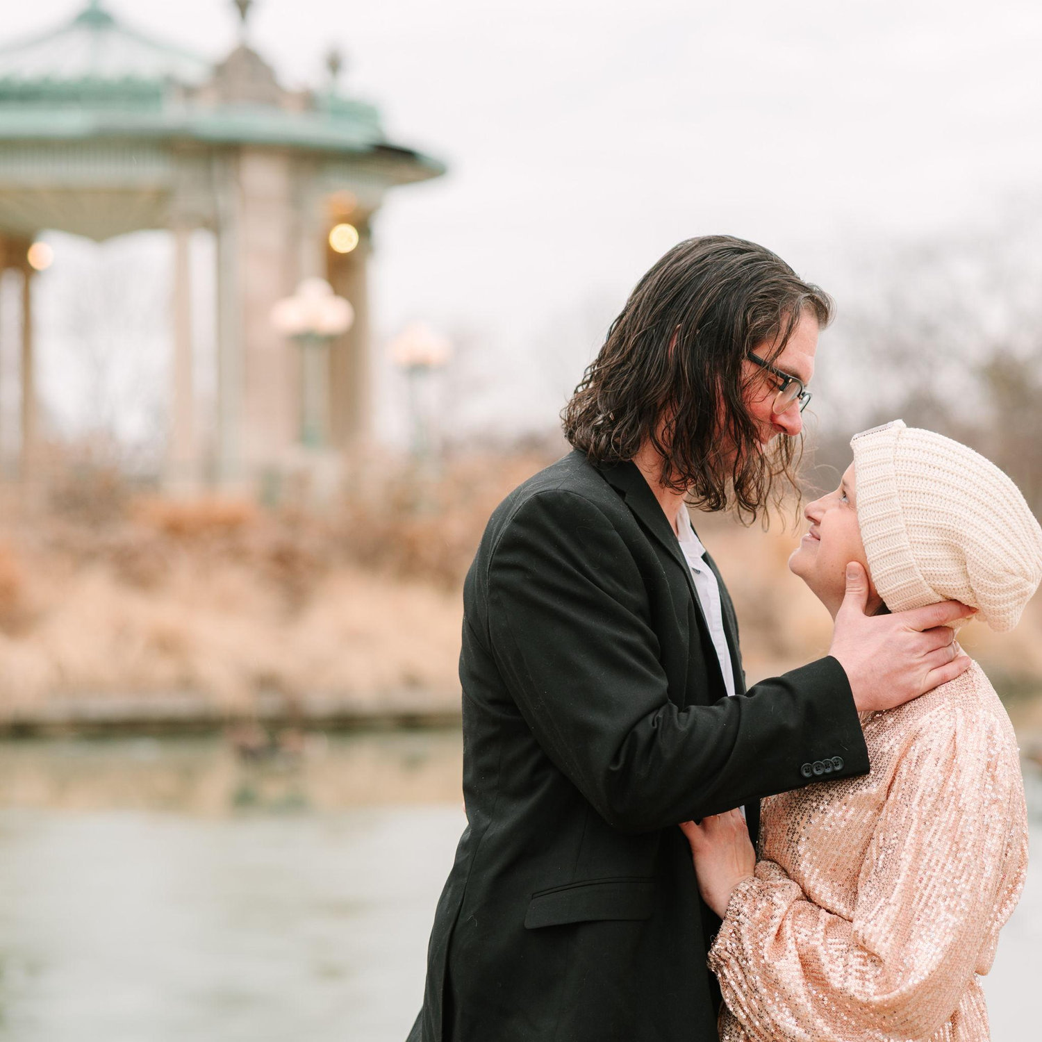 Thank you to our wonderful photographer, a close friend, Lauren Schlesselman of Lauren Nicole Imagery for capturing our engagement pictures at the Jewel Box and The Muny in Forest Park!