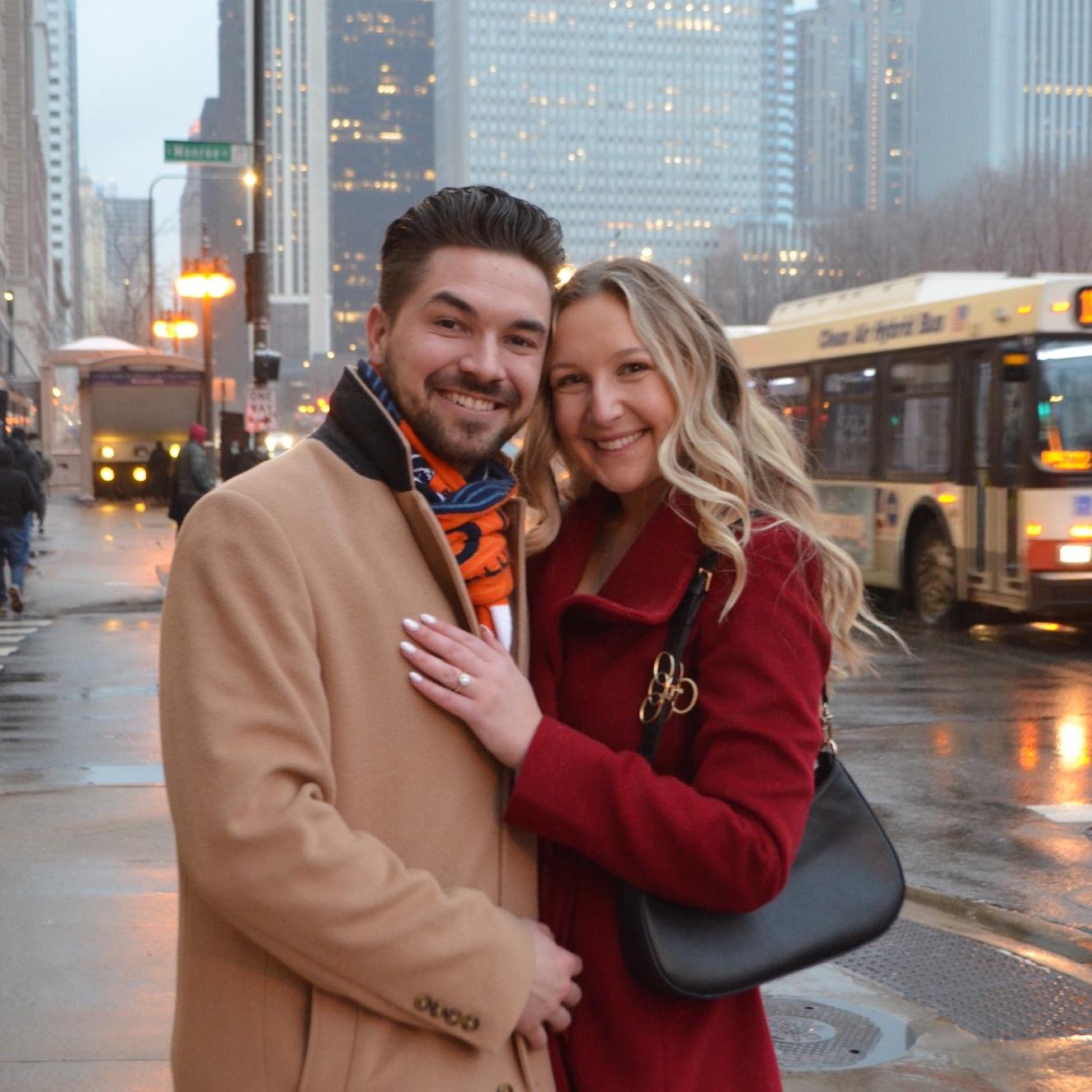 They day we got engaged- February 2025