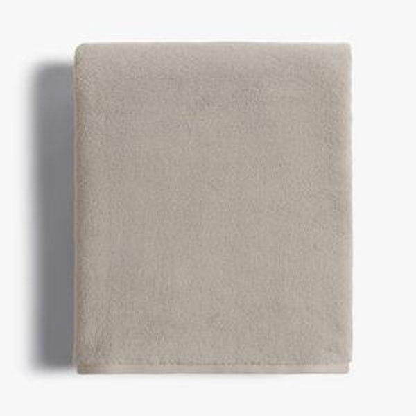 Organic Plush Bath Towels - Bone