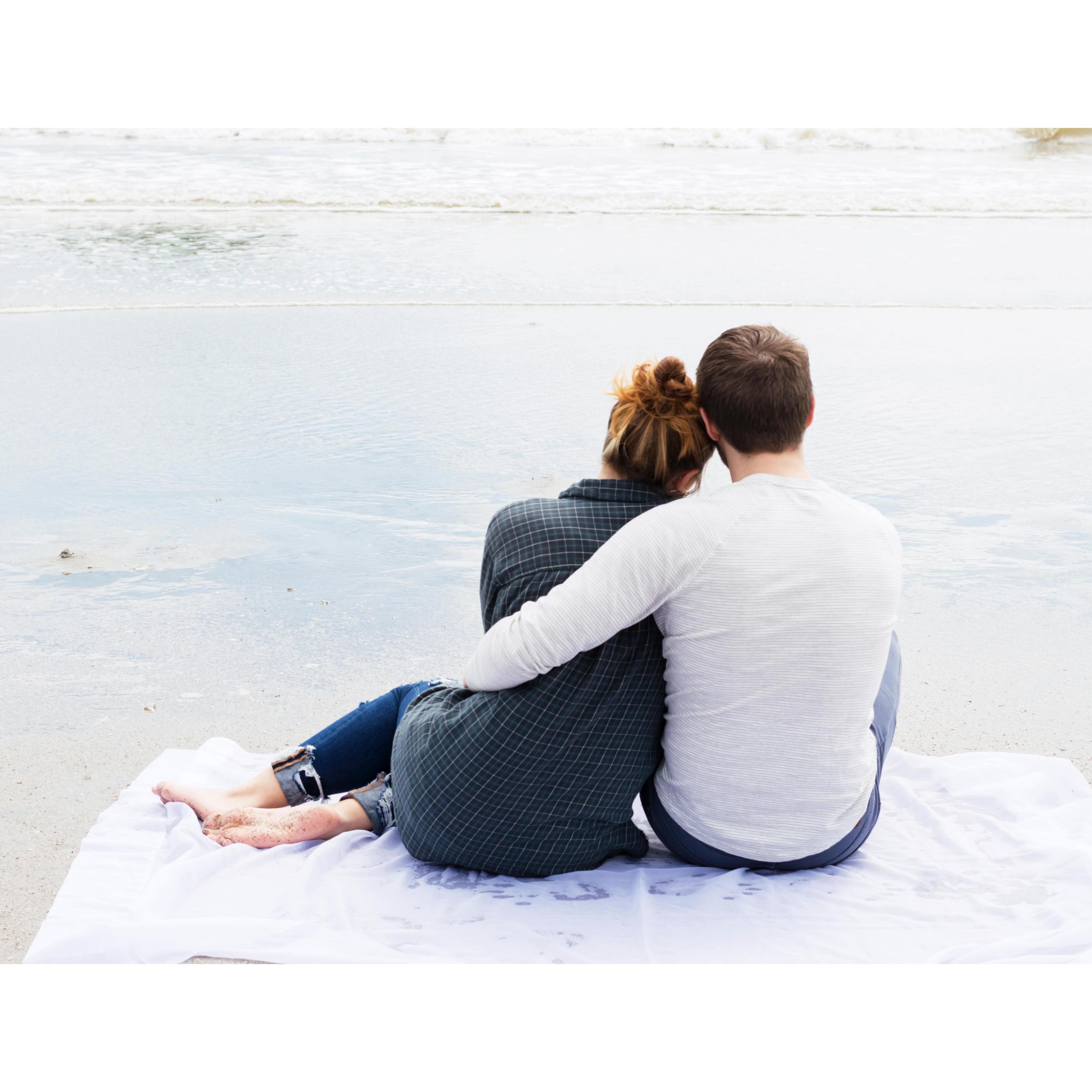 Our butts got soaked sitting here.