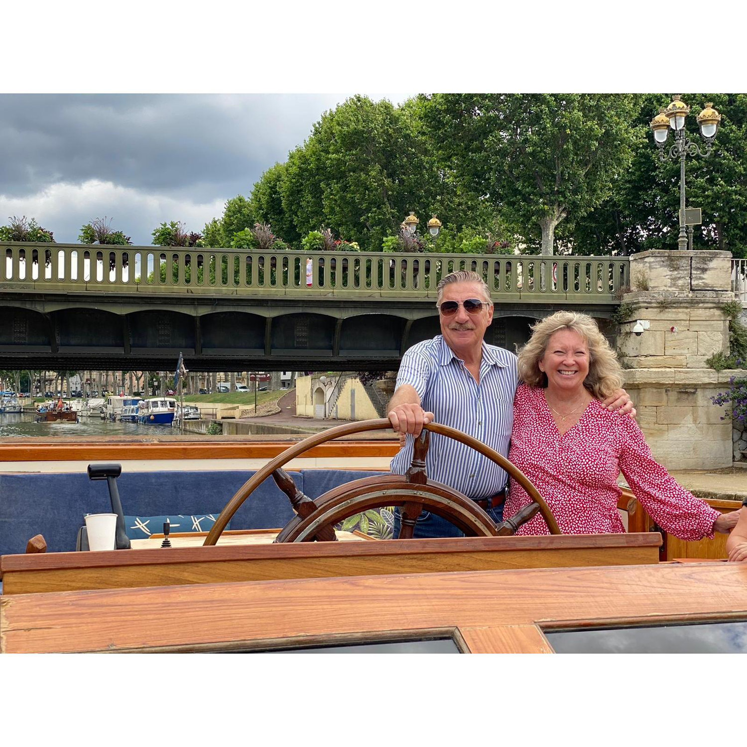Fred and Nikki who took us barging through the canals of France.