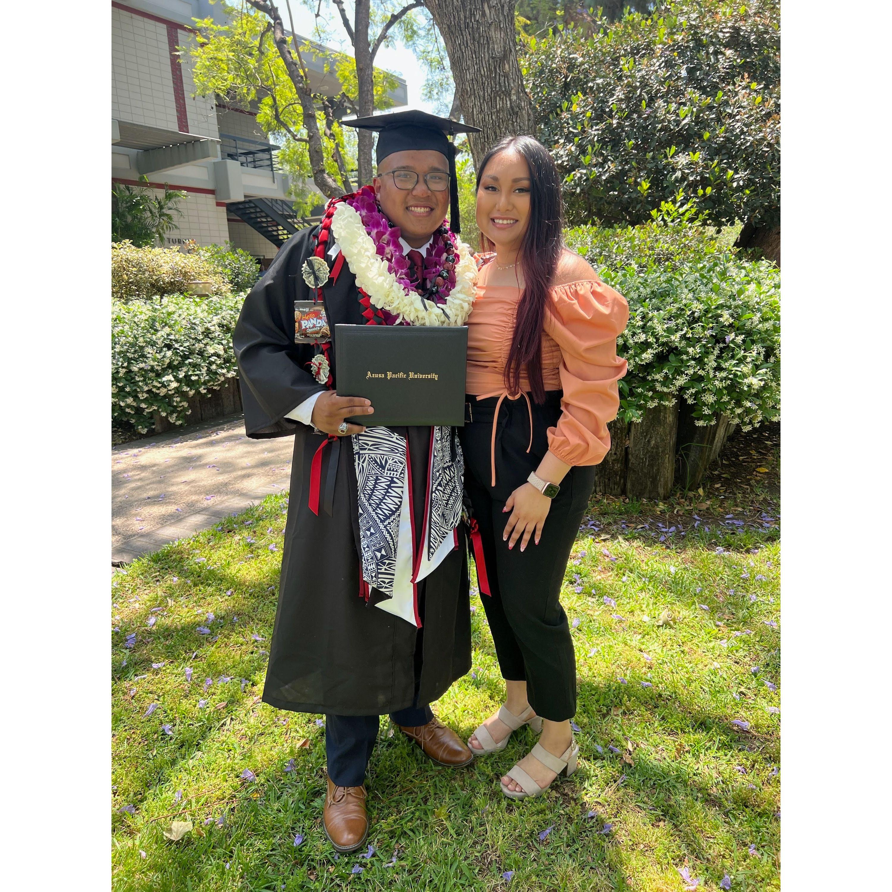 May 7, 2022 - Jonathan's Undergraduate Commencement Azusa, CA