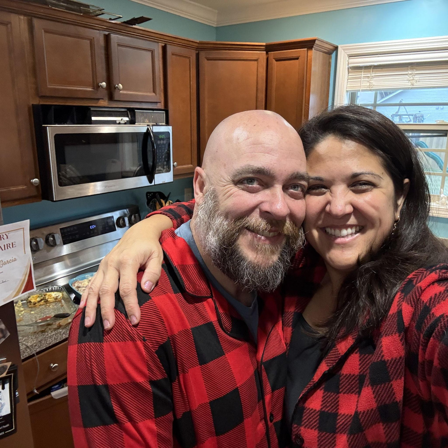 First Christmas together - we had to get Jared in on the matching Christmas jammies!