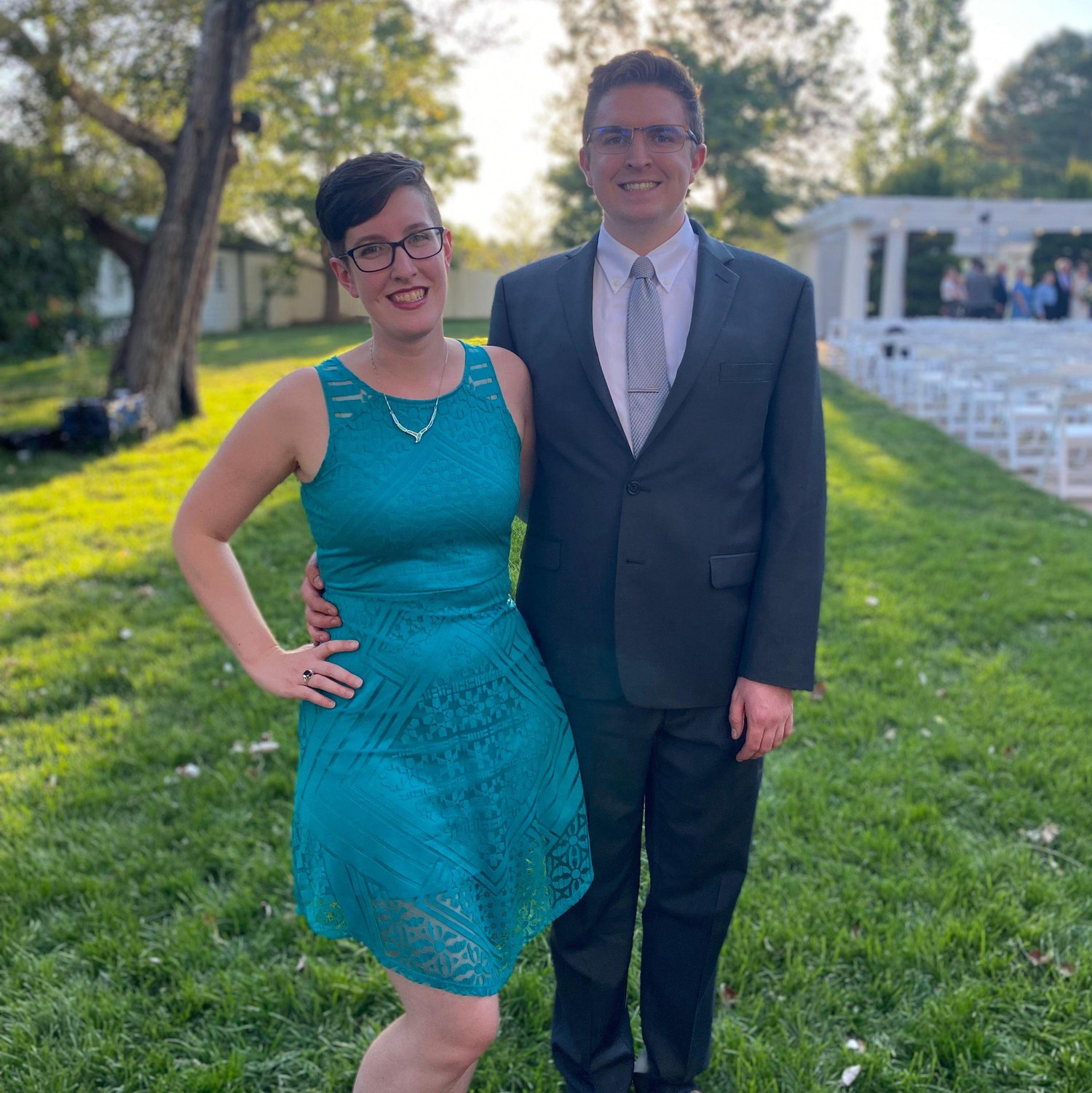 At Chris and Katie's Wedding
