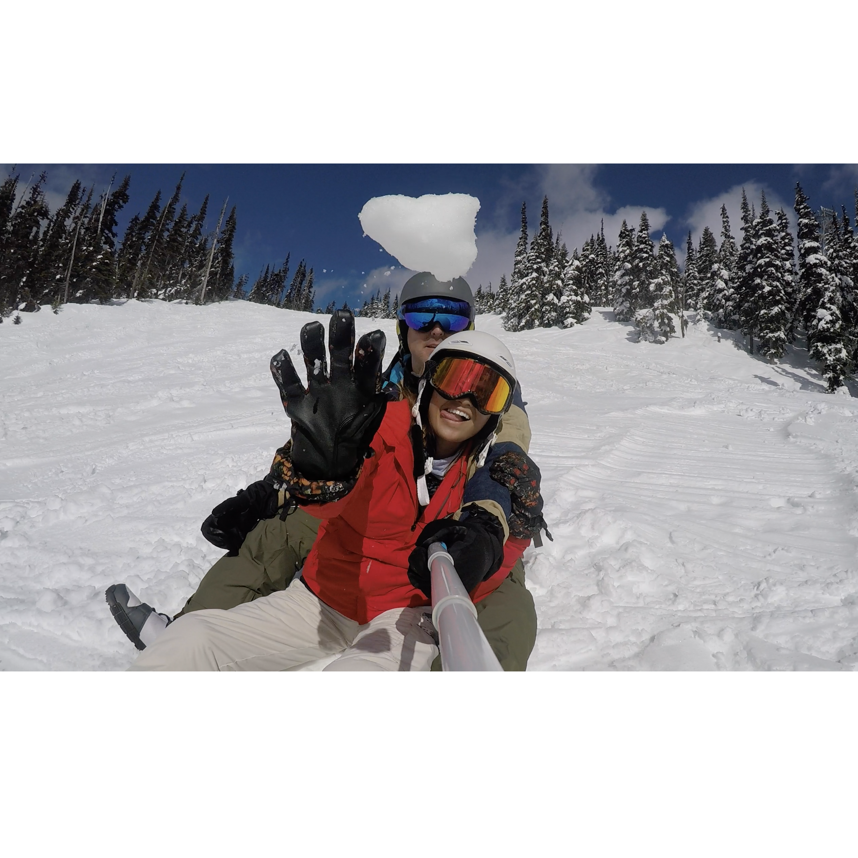 Empty runs and snowball fights at the top of Blackcomb, Canada