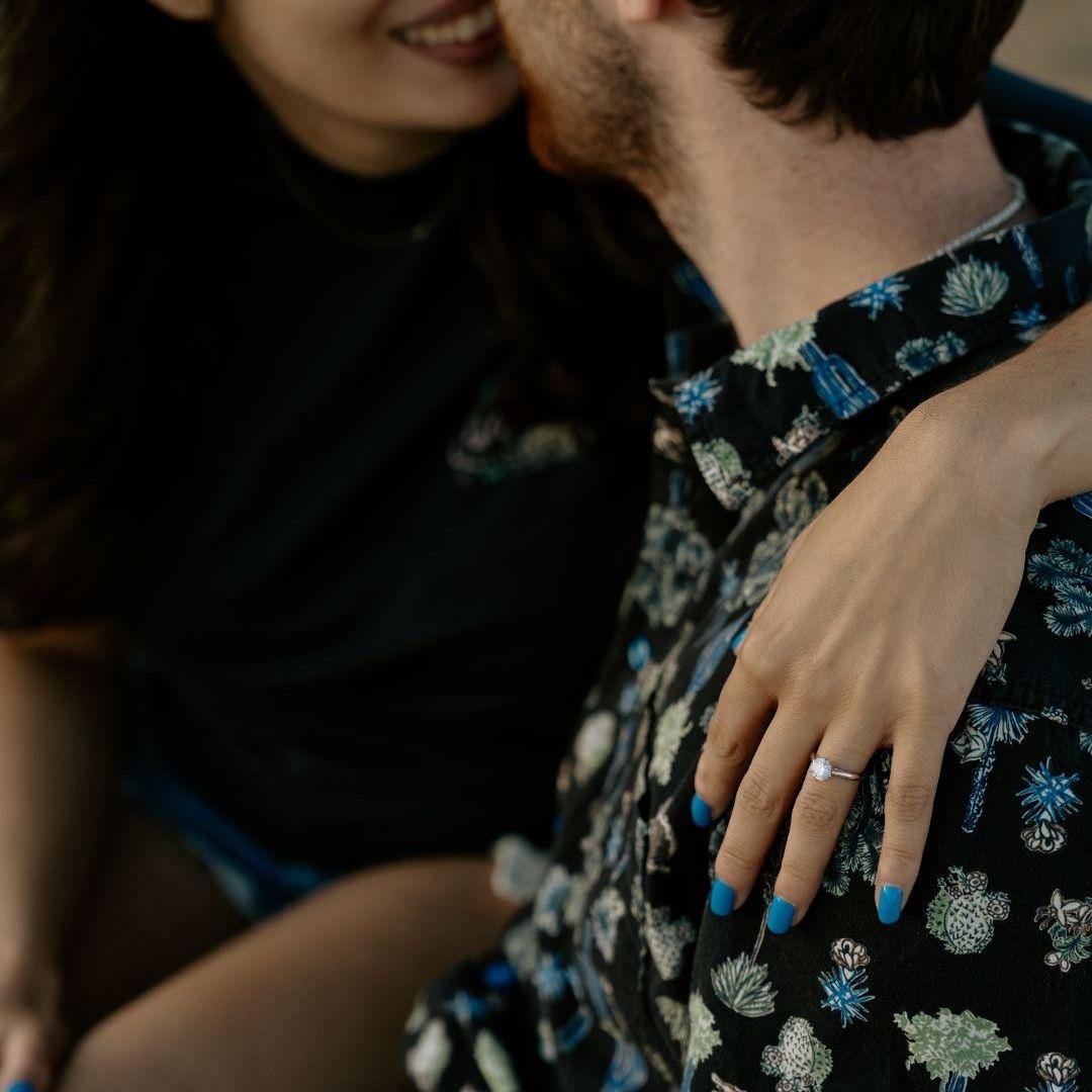 We got engaged at Joshua Tree National Park, California on September 19, 2024